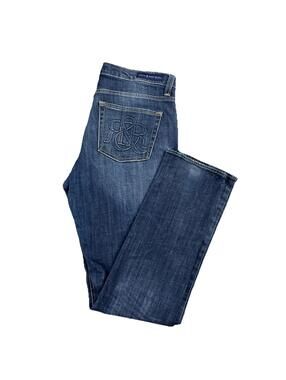 Rock & Republic Berlin Dark Wash Jeans Women's 16 Embellished Back Pockets